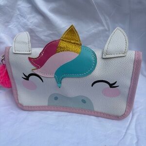 Charming White and Pink Unicorn Bag